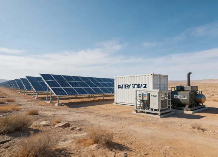 Microgrid solar battery application