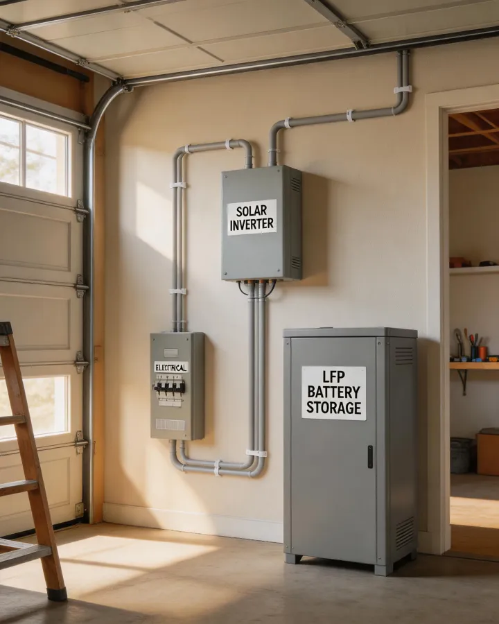 Residential hybrid inverter installation